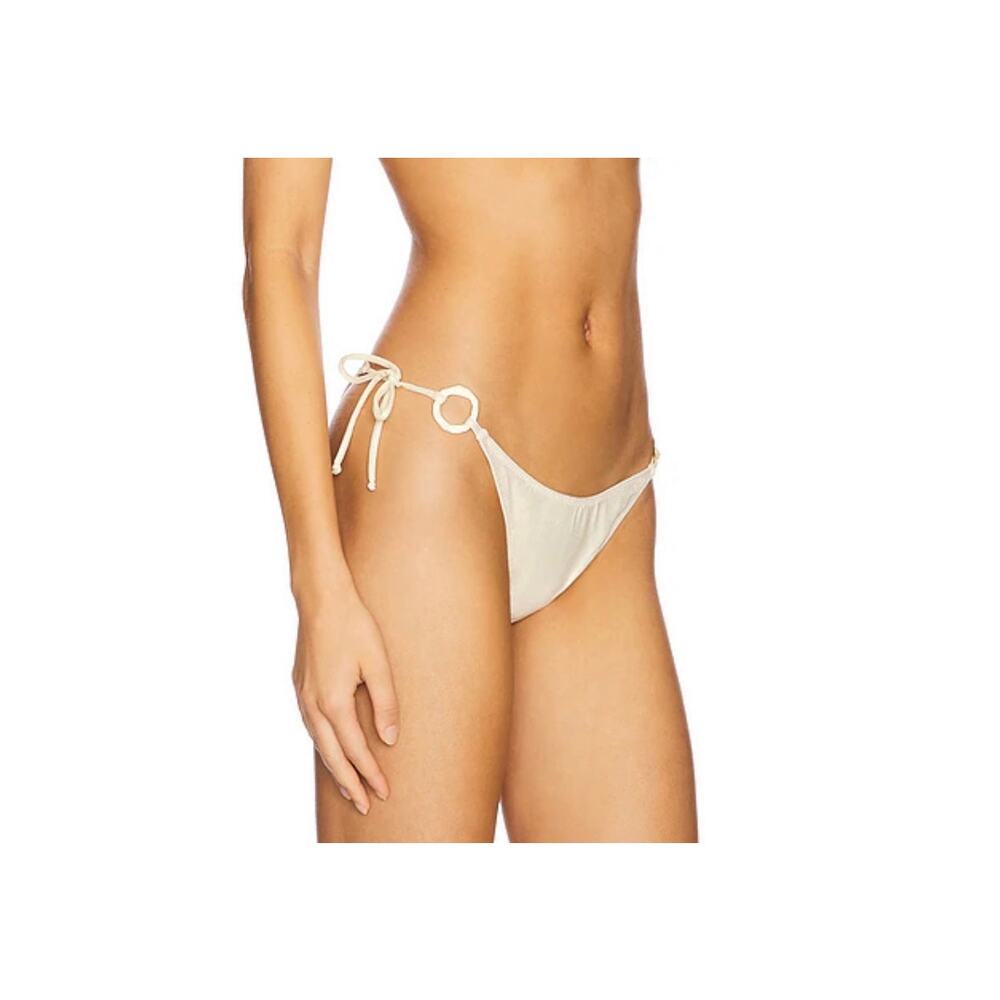 Yellow The Label Golf Champagne Willow Ring Bikini bottoms Medium